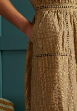 Superdry LIMITED EDITION METALLIC MIDI - Day Dress - Gold Metallic 8 Superdry LIMITED EDITION METALLIC MIDI - Day Dress - Gold Metallic -Superdry Shop d9d00499b7af46818d43869ff92a298b