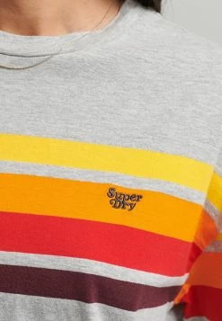 Superdry CALI STRIPE - Print T-shirt - Light Grey Marl -Superdry Shop da12bdb7c8c84e66a26097d3680a3c1b