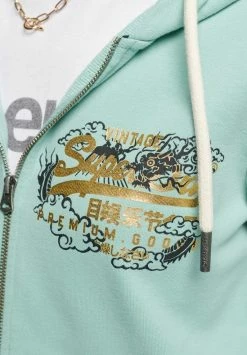 Superdry VINTAGE NARRATIVE - Zip-up Sweatshirt - Fresh Mint 7 Superdry VINTAGE NARRATIVE - Zip-up Sweatshirt - Fresh Mint -Superdry Shop da394ba9fc5b48d0b39ebf274e8ccadf