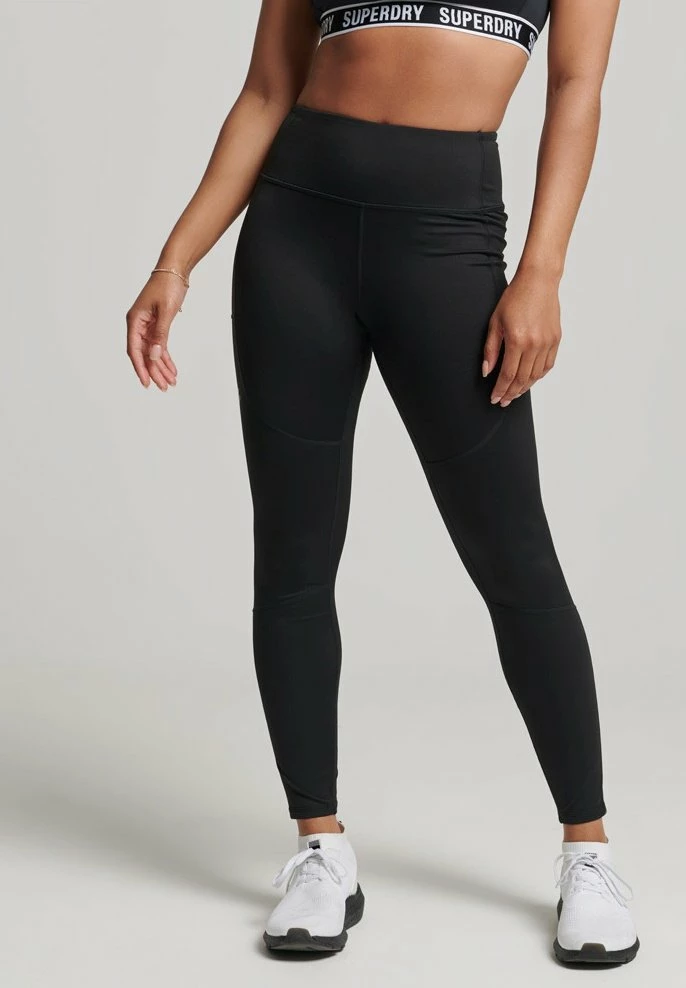 Superdry SPORT RUN FULL LENGTH THERMAL TIGHT - Leggings - Trousers - Black 1 Superdry SPORT RUN FULL LENGTH THERMAL TIGHT - Leggings - Trousers - Black