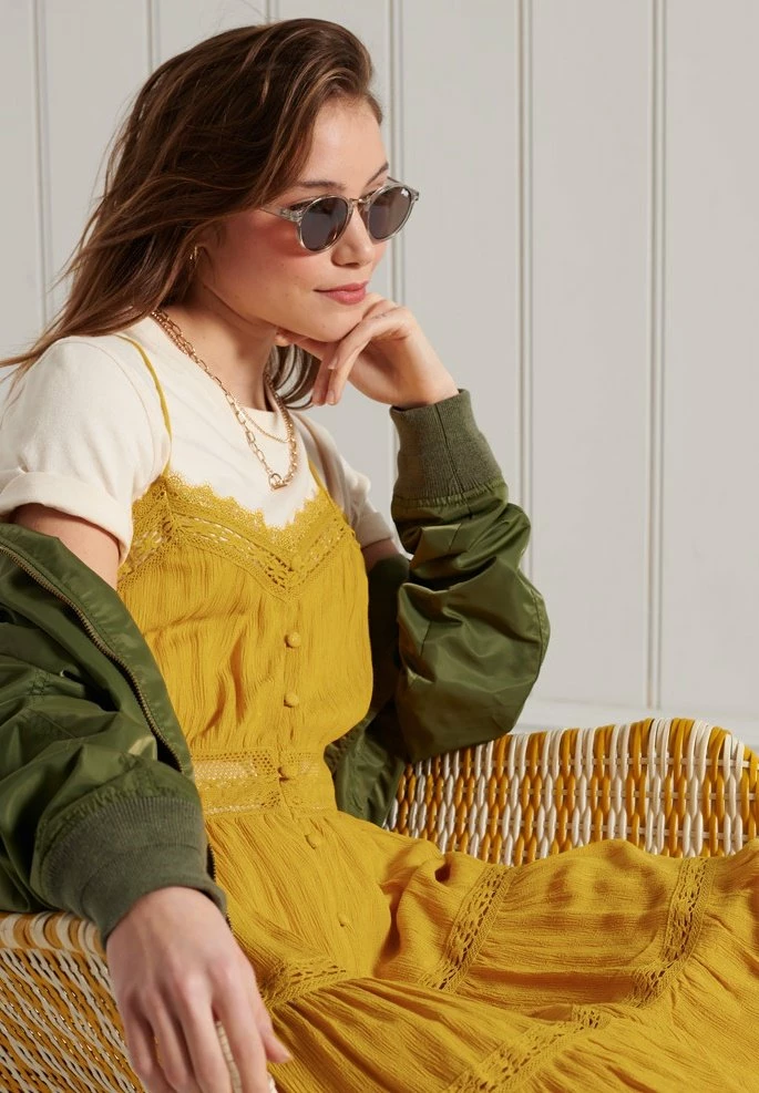 Superdry ALANA - Day Dress - Autumn Mustard 3 Superdry ALANA - Day Dress - Autumn Mustard - Image 3