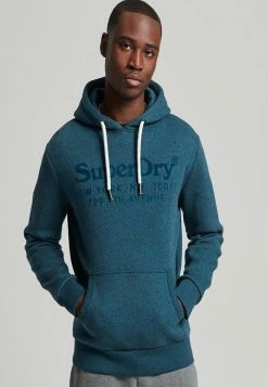 Superdry VINTAGE VENUE TONAL - Sweatshirt - Charred Teal Grit