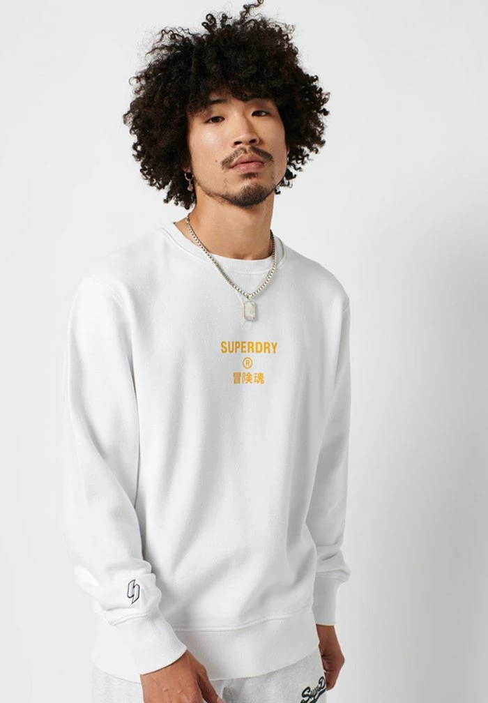 Superdry INDEPENDENT CREW - Sweatshirt - Optic 2 Superdry INDEPENDENT CREW - Sweatshirt - Optic - Image 2