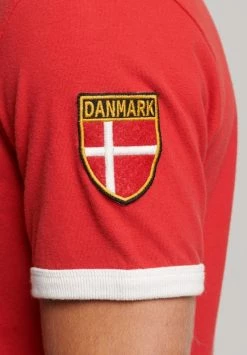 Superdry RINGSPUN FOOTBALL DENMARK - Print T-shirt - Varsity Red -Superdry Shop da9e290c505f44fdafe74a39263120b7