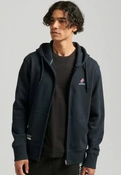 Superdry CODE ESSENTIAL - Zip-up Sweatshirt - Deep Navy