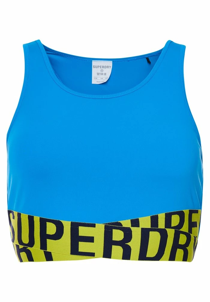 Superdry TRAINING CORE CROSS - Bustier - Aqua 5 Superdry TRAINING CORE CROSS - Bustier - Aqua - Image 5