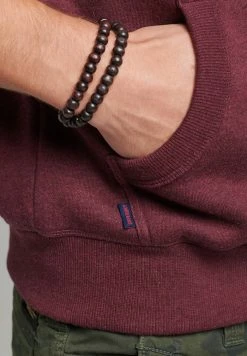 Superdry LOGO EMBROIDERED - Hoodie - Track Burgundy Marl -Superdry Shop dac3144f1c954ed9a88c199ab64e7344