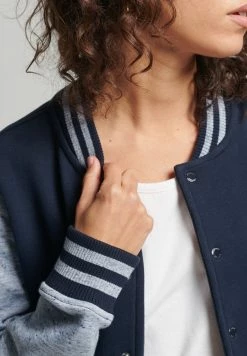 Superdry VINTAGE VARSITY - Bomber Jacket - Rich Navy La Blue Marl 7 Superdry VINTAGE VARSITY - Bomber Jacket - Rich Navy La Blue Marl -Superdry Shop db03d280cc6d49cba94701545af36fae