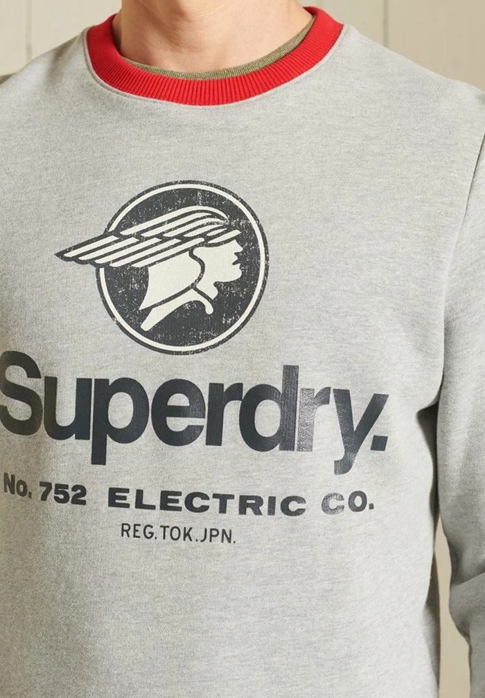 Superdry Sweatshirt - Athletic Grey Marl 2 Superdry Sweatshirt - Athletic Grey Marl - Image 2
