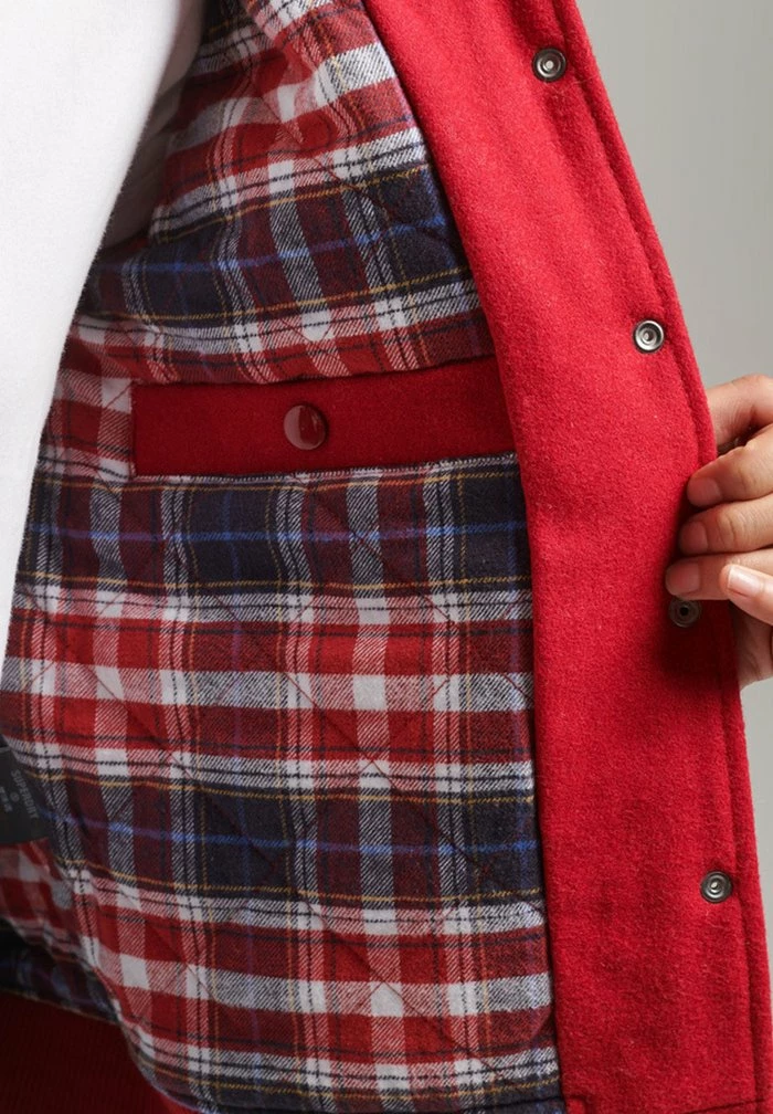 Superdry VARSITY - Bomber Jacket - Red 4 Superdry VARSITY - Bomber Jacket - Red - Image 4