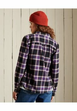 Superdry CLASSIC - Button-down Blouse - Hatton Check Navy -Superdry Shop db2b0ce6e8b54e12af6e45efe74b6c8f