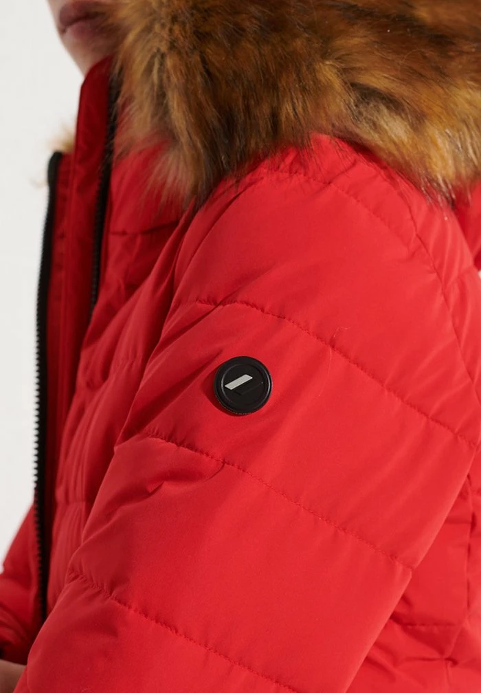 Superdry Winter Coat - High Risk Red 3 Superdry Winter Coat - High Risk Red - Image 3