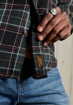 Superdry HERITAGE LUMBERJACK - Shirt - Kilburn Check Rifle Green -Superdry Shop dbfc9b4df2df4f54b1803e2b2bc4a2bb