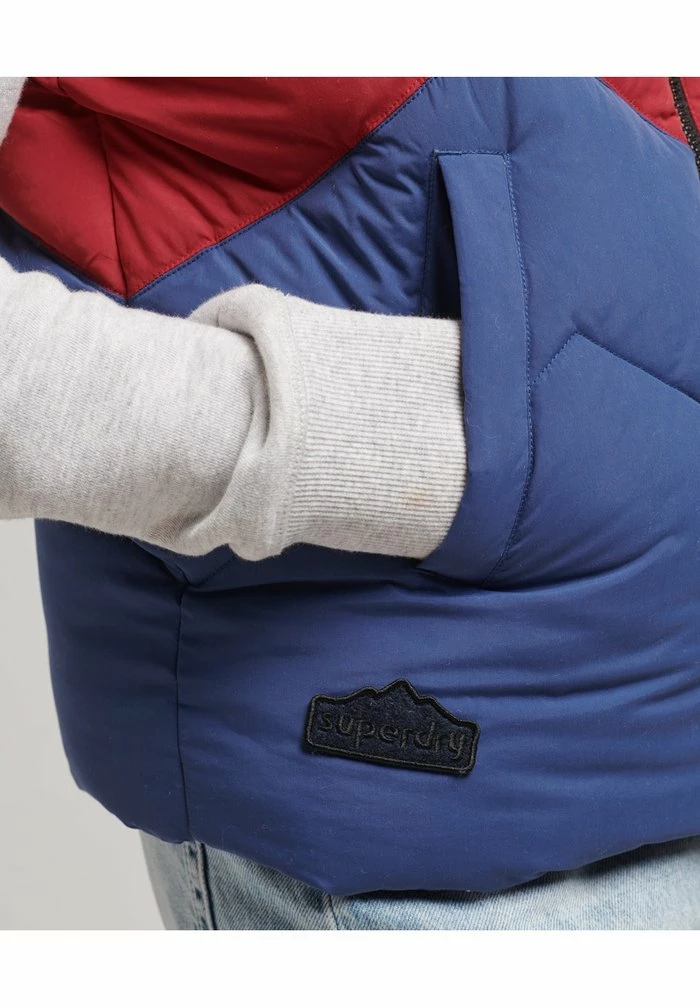 Superdry RETRO PANEL - Waistcoat - Twilight Navy 4 Superdry RETRO PANEL - Waistcoat - Twilight Navy - Image 4