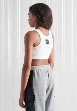 Superdry SDX LIMITED EDITION CROP - Top - Optic -Superdry Shop dc419175ada34589a5e50aac91698a7b