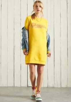 Superdry GRAPHIC - Day Dress - Springs Yellow