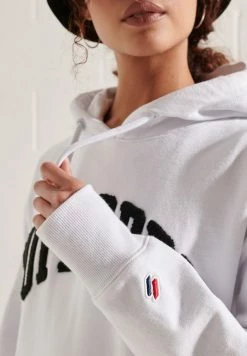 Superdry VARSITY ARCH MONO - Hoodie - Optic 5 Superdry VARSITY ARCH MONO - Hoodie - Optic -Superdry Shop dd3896469b93467f8db33e522d353c7a
