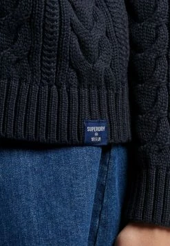 Superdry Dropped Shoulder - Jumper - Eclipse Navy -Superdry Shop dd5a087f20824dbf82a370b1299c284a