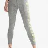 Superdry SPORT TRAINING ELASTIC - Leggings - Grey/yellow