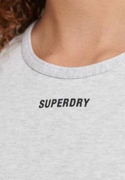 Superdry LOGO GRAPHIC - Top - Cadet Grey Marl -Superdry Shop dd806571494b4a6faa5eeb41c9646a8b