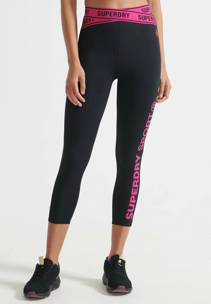 Superdry Leggings - Trousers - Black Raspberry Sorbet 1 Superdry Leggings - Trousers - Black Raspberry Sorbet