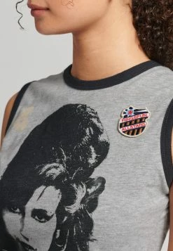 Superdry ALLSTARS AW GRAPHIC - Top - Athletic Grey Marl -Superdry Shop de3da072db324ab18fdf06bcb8de671d