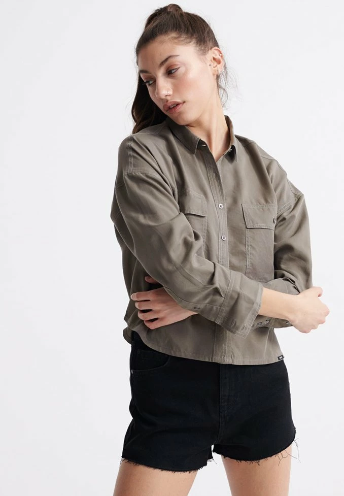 Superdry DESERT - Button-down Blouse - Khaki 1 Superdry DESERT - Button-down Blouse - Khaki
