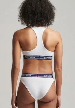 Superdry Bikini Bottoms - White Tricolore