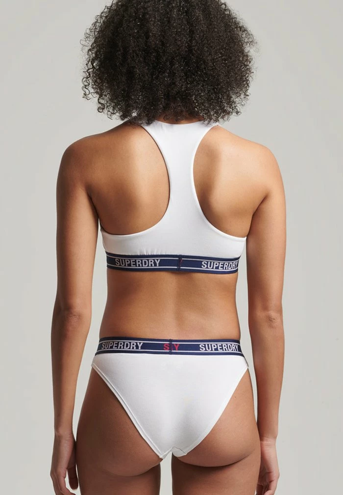 Superdry Bikini Bottoms - White Tricolore 1 Superdry Bikini Bottoms - White Tricolore