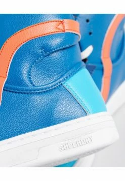 Superdry BASKET LUX - High-top Trainers - Blue/orange -Superdry Shop de9ba1228962452c83f41525170a7969