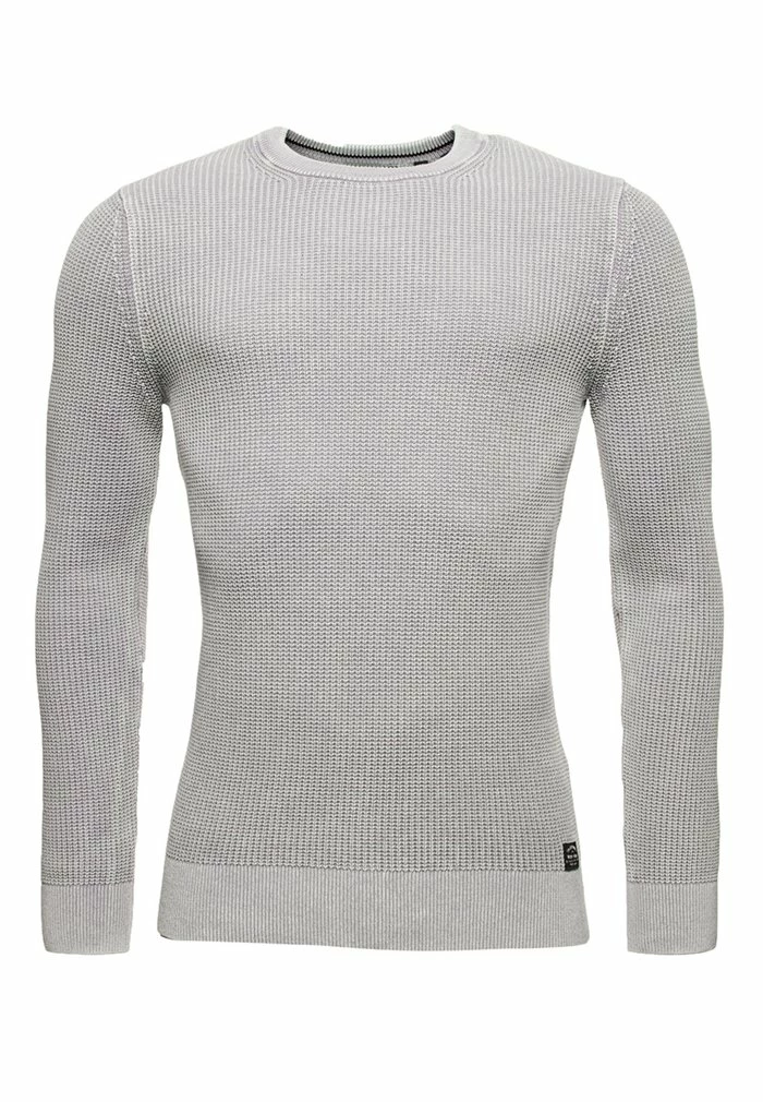 Superdry ACADEMY DYED TEXTURE - Jumper - Washed Skylark 4 Superdry ACADEMY DYED TEXTURE - Jumper - Washed Skylark - Image 4