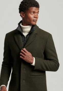 Superdry DETACHABLE LINING TOWN - Short Coat - Khaki Green -Superdry Shop df47d5f6d2cb418e97f6a474132b1afc