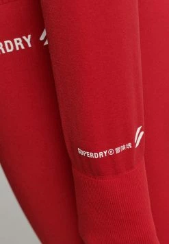 Superdry SEAMLESS - Zip-up Sweatshirt - Carmine Red -Superdry Shop df574c0f799b42448e4b8bae19d4be4e