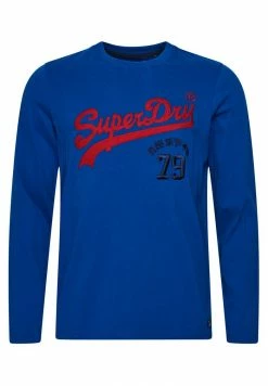 Superdry VINTAGE LOGO INTEREST - Long Sleeved Top - Voltage Blue -Superdry Shop df7285ee250946fc8a5e891516053a3a