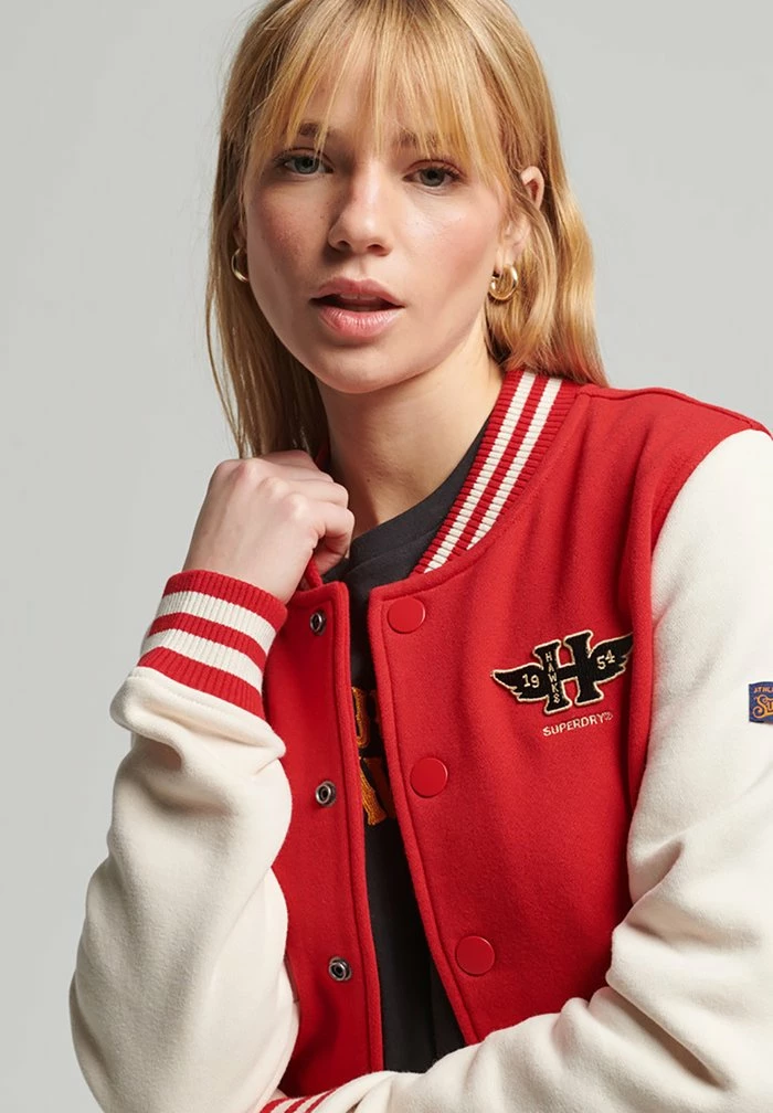 Superdry Bomber Jacket - Rebel Red 5 Superdry Bomber Jacket - Rebel Red - Image 5