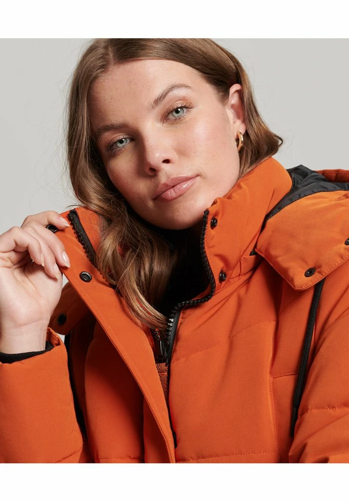 Superdry EVEREST LONGLINE PUFFER - Winter Coat - Pureed Pumpkin 2 Superdry EVEREST LONGLINE PUFFER - Winter Coat - Pureed Pumpkin - Image 2