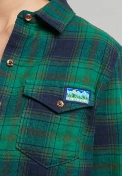Superdry Button-down Blouse - Cedar Check Green -Superdry Shop dfdad52df06341f29ade8d010b59c475