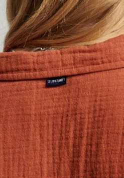 Superdry PENNY - Button-down Blouse - Burnt Orange -Superdry Shop e01a6dc7f4cc42d48ef7db6964bcb873