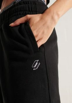 Superdry CODE ESSENTIAL - Tracksuit Bottoms - Black -Superdry Shop e06f6d68d7504460b2537695f1cff964
