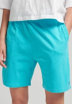 Superdry CODE ESSENTIAL - Tracksuit Bottoms - Aquamarine