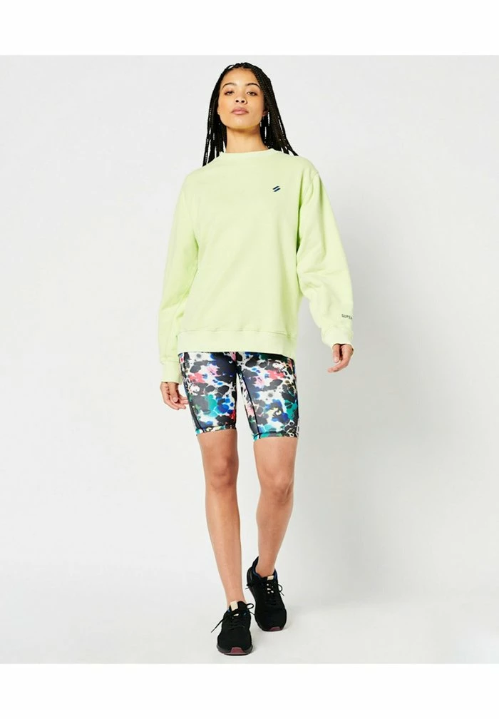 Superdry Sweatshirt - Lime Yellow 2 Superdry Sweatshirt - Lime Yellow - Image 2