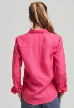 Superdry STUDIOS LONG SLEEVE - Button-down Blouse - Raspberry 6 Superdry STUDIOS LONG SLEEVE - Button-down Blouse - Raspberry -Superdry Shop e0b988eb48b249878cda4c72b9ff3c26
