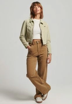 Superdry VINTAGE CROPPED - Summer Jacket - Explorer Sand