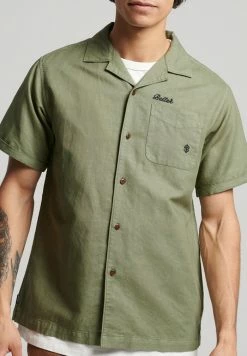 Superdry VINTAGE - Shirt - Olive Khaki