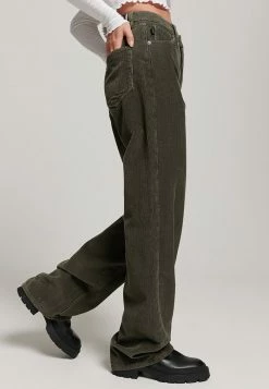 Superdry VINTAGE - Trousers - Dark Khaki -Superdry Shop e14f968daf5b42f89aeec5d24cb40c10