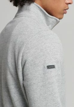 Superdry VINTAGE LOGO - Fleece Jumper - Athletic Grey Marl