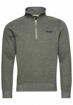 Superdry VINTAGE LOGO - Fleece Jumper - Rich Charcoal Marl -Superdry Shop e1d32b9bbe3e4930976fdf1c3863f6f3