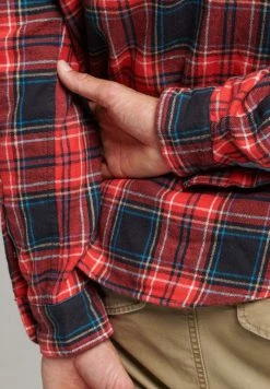 Superdry HERITAGE LUMBERJACK - Shirt - Mottled Red -Superdry Shop e21fcf3394d34454aa3922e895a757d5