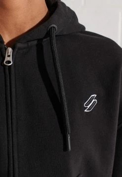Superdry Zip-up Sweatshirt - Black -Superdry Shop e2695806f3f3415f8975a39049feddf3