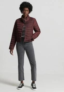 Superdry Winter Jacket - Rich Deep Burgundy